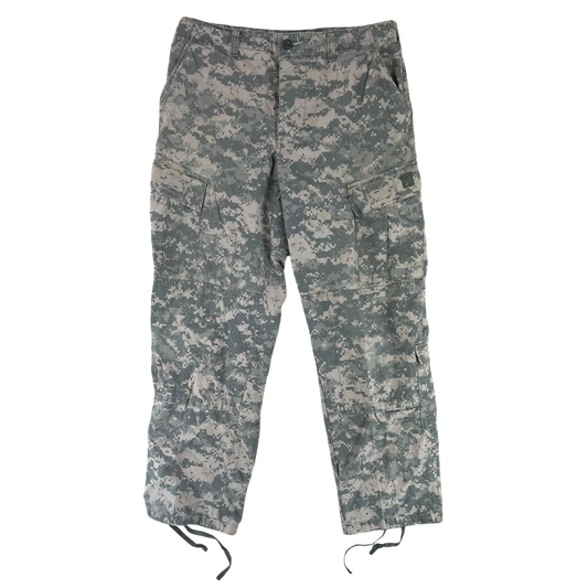 US Army UCP Pixel Camo ACU BDU Ripstop Combat Trousers - W35 L31