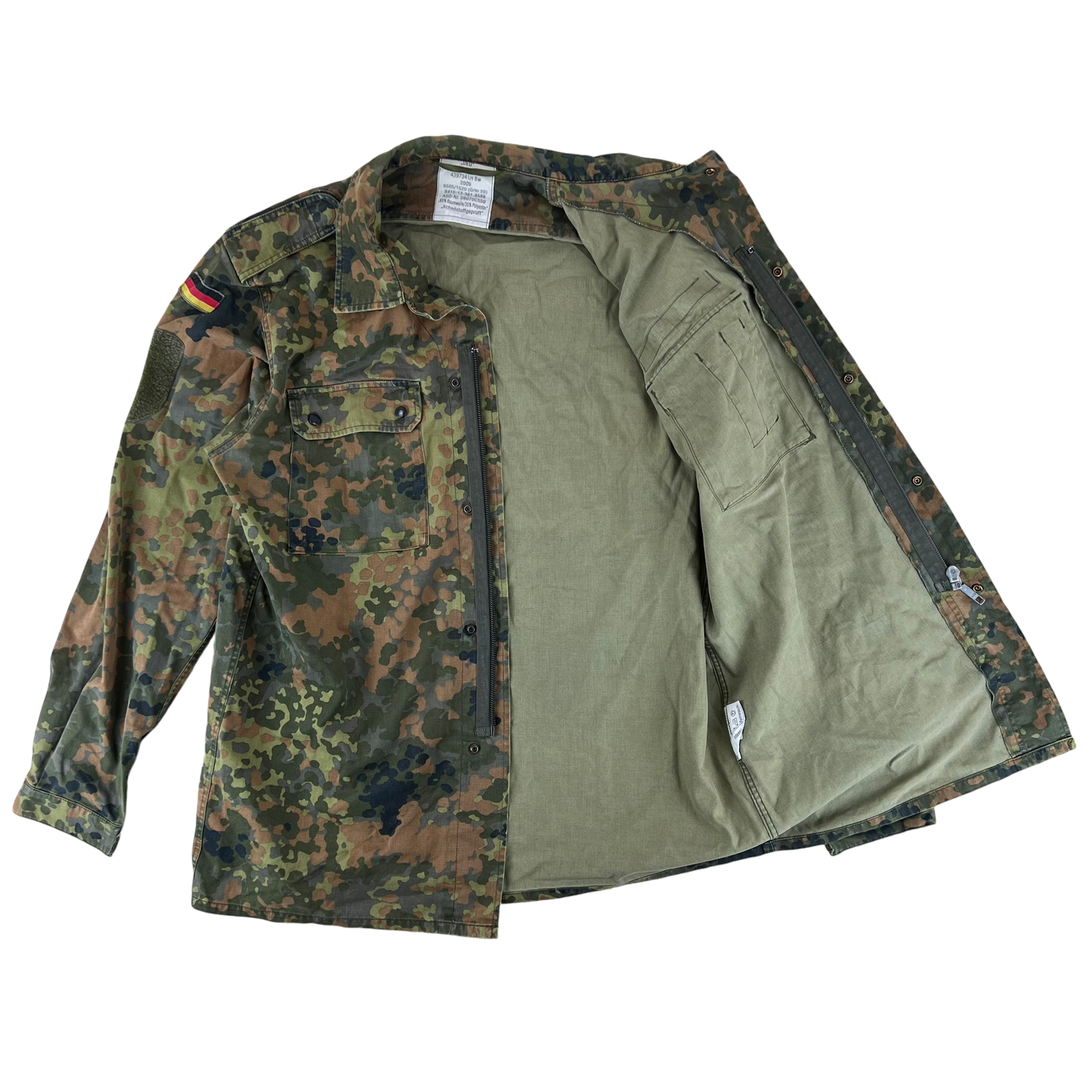 German Army Flecktarn Camouflage Long Sleeve Field Shirt - X Large GrNr 20