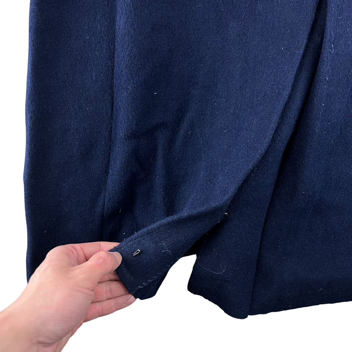 Romanian People's Navy 80s Blue Wool Greatcoat - Medium