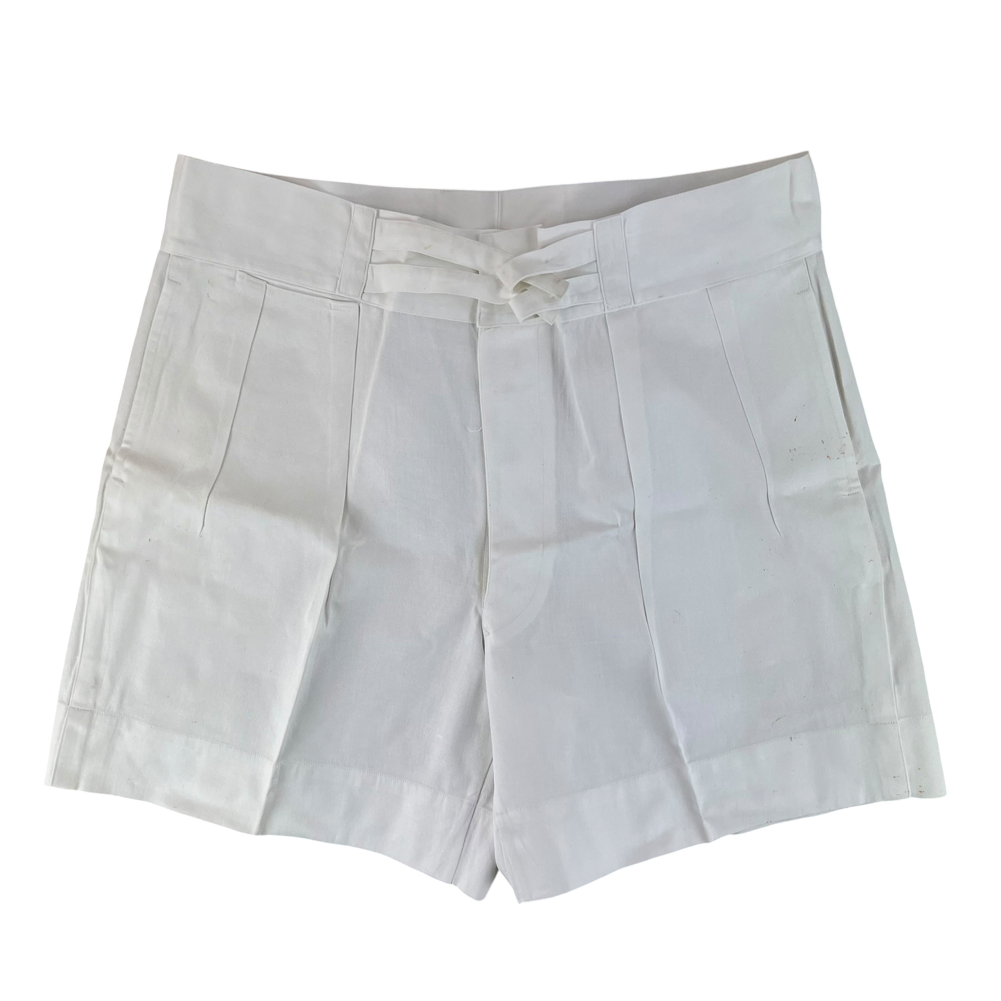 British Merchant Navy 50s Tropical White Shorts - W40