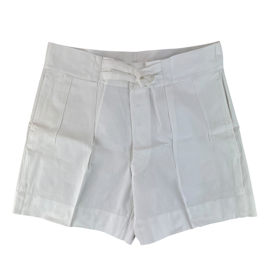 British Merchant Navy 50s Tropical White Shorts - W40