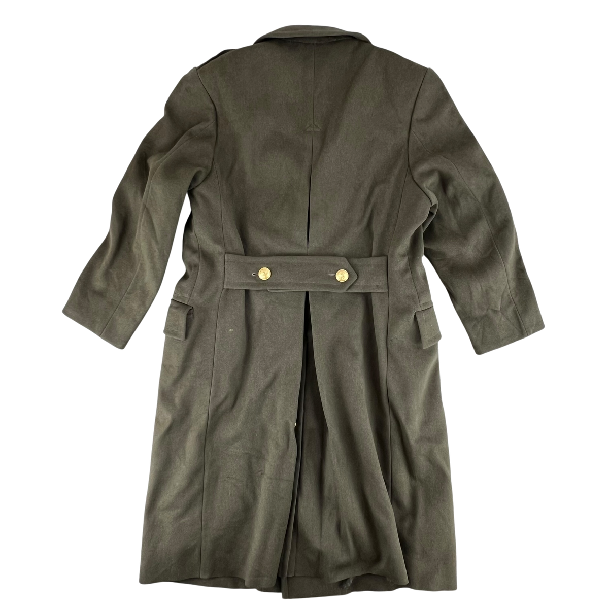 Italian Army 70s Khaki Greatcoat - Medium
