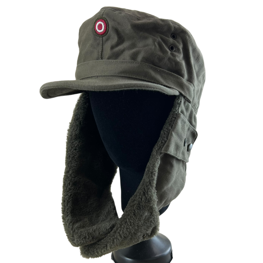 Austrian Army Olive Drab Cold Weather Trapper Cap - Medium 57cm