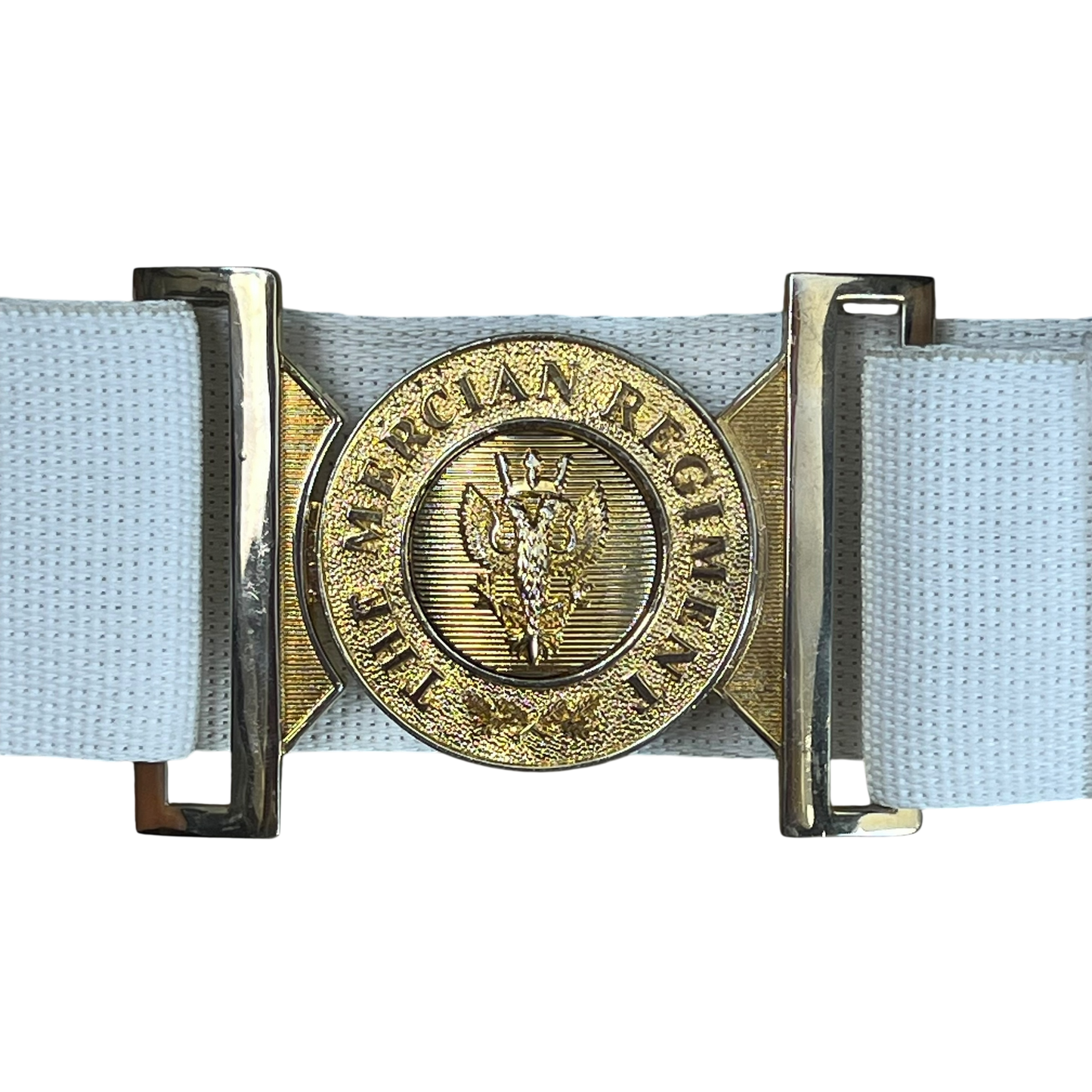 British Army White Dress Belt - Mercian Regiment - Medium
