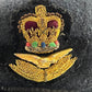 British RAF Beret w/ Officer's Badge Patch - Medium