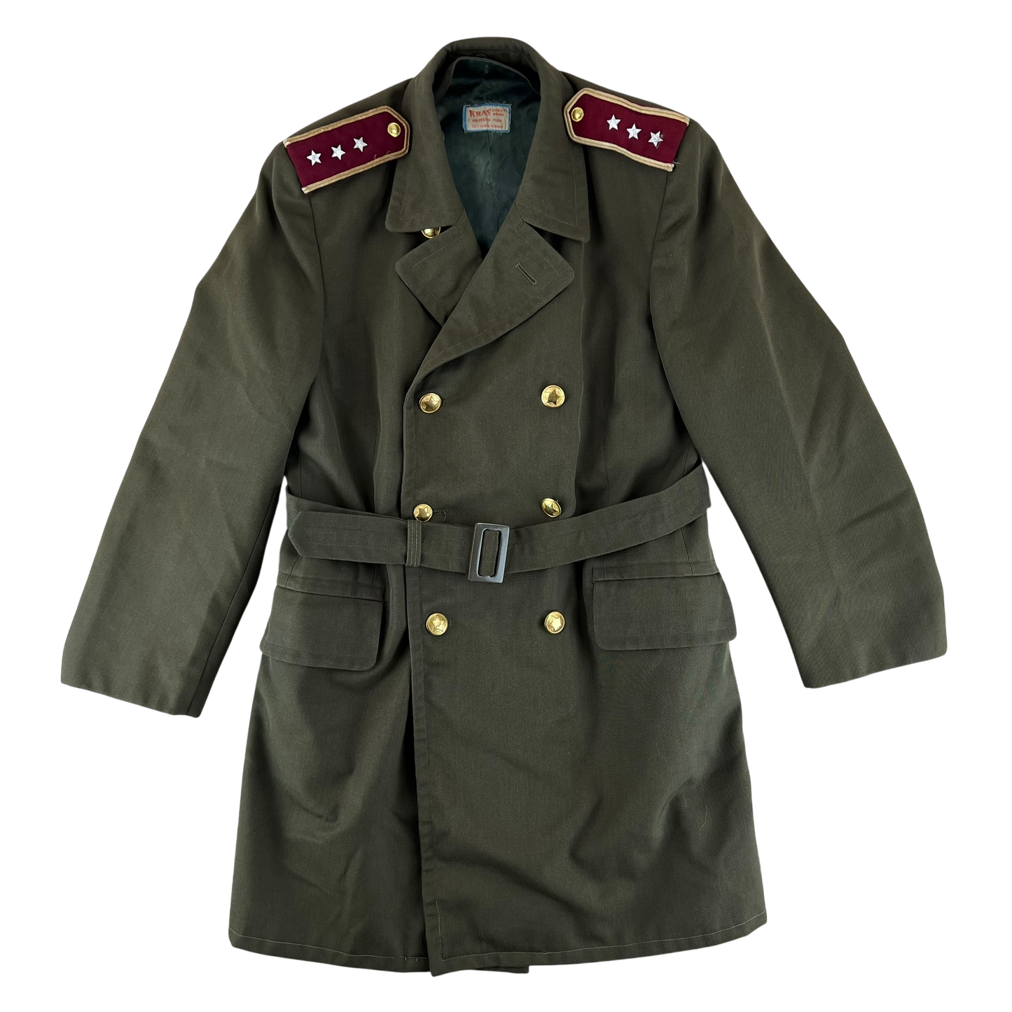 Czechoslovak People's Army Officer's Trench Coat - Medium