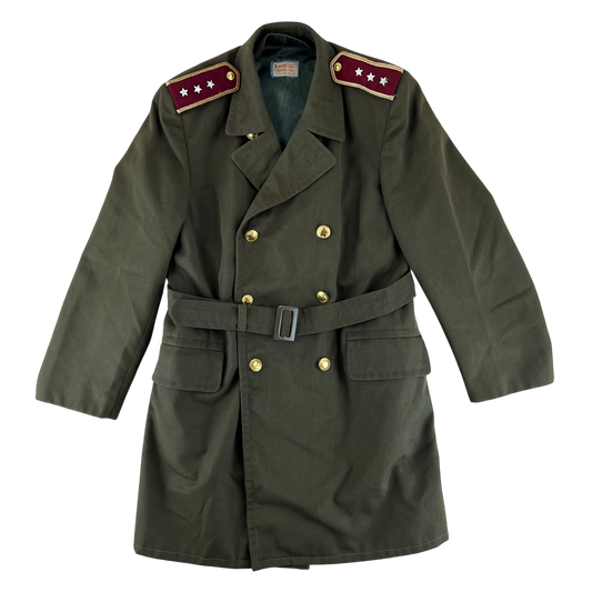 Czechoslovak People's Army Officer's Trench Coat - Medium