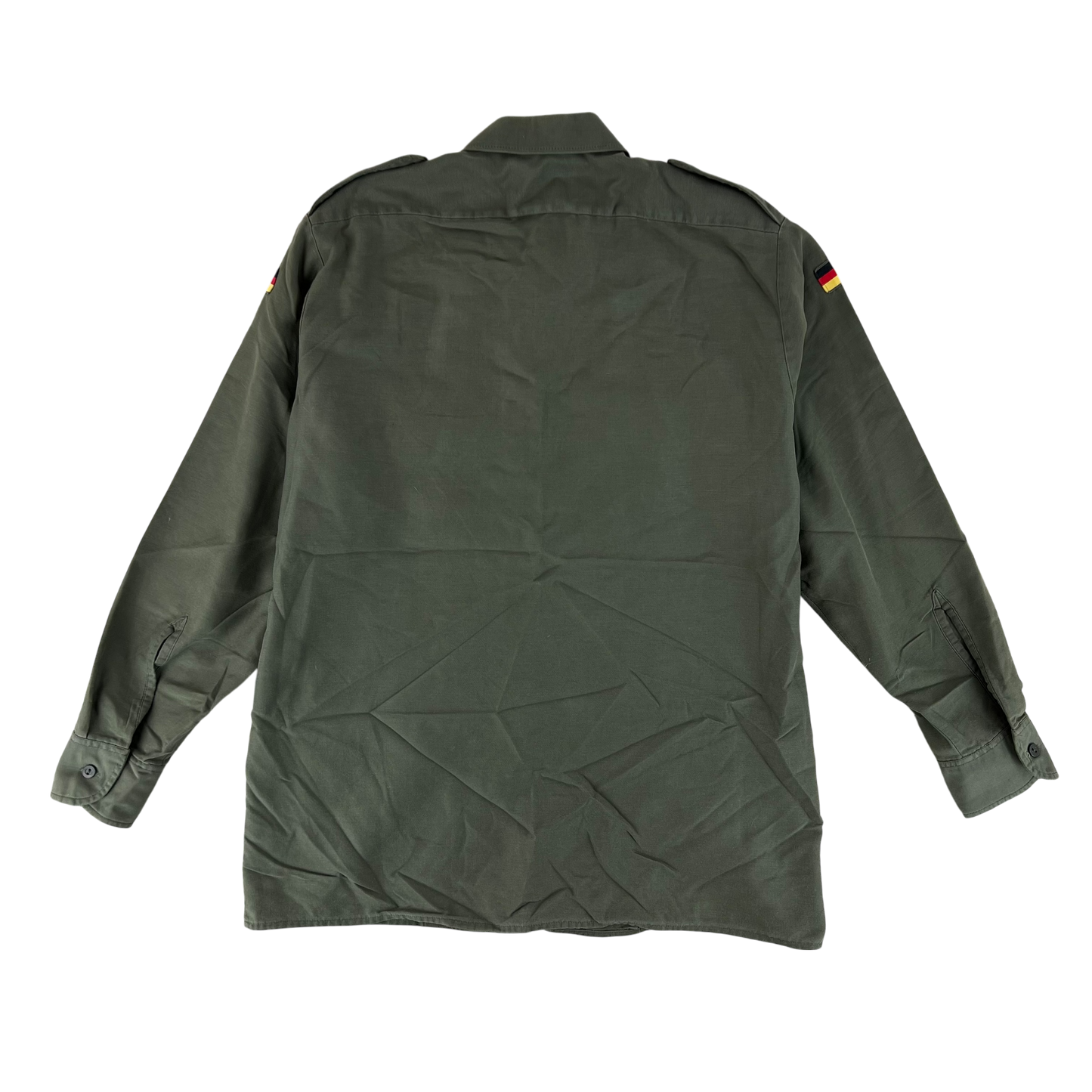 German Army Olive Green Long Sleeve Field Shirt - Large GrNr4