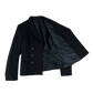 British Royal Navy Women's WRNS Diagonal Serge Black Blazer - Small SIZE 9