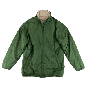 British Army Reversible Thermal Olive Green / Tan Quilted Jacket - Medium
