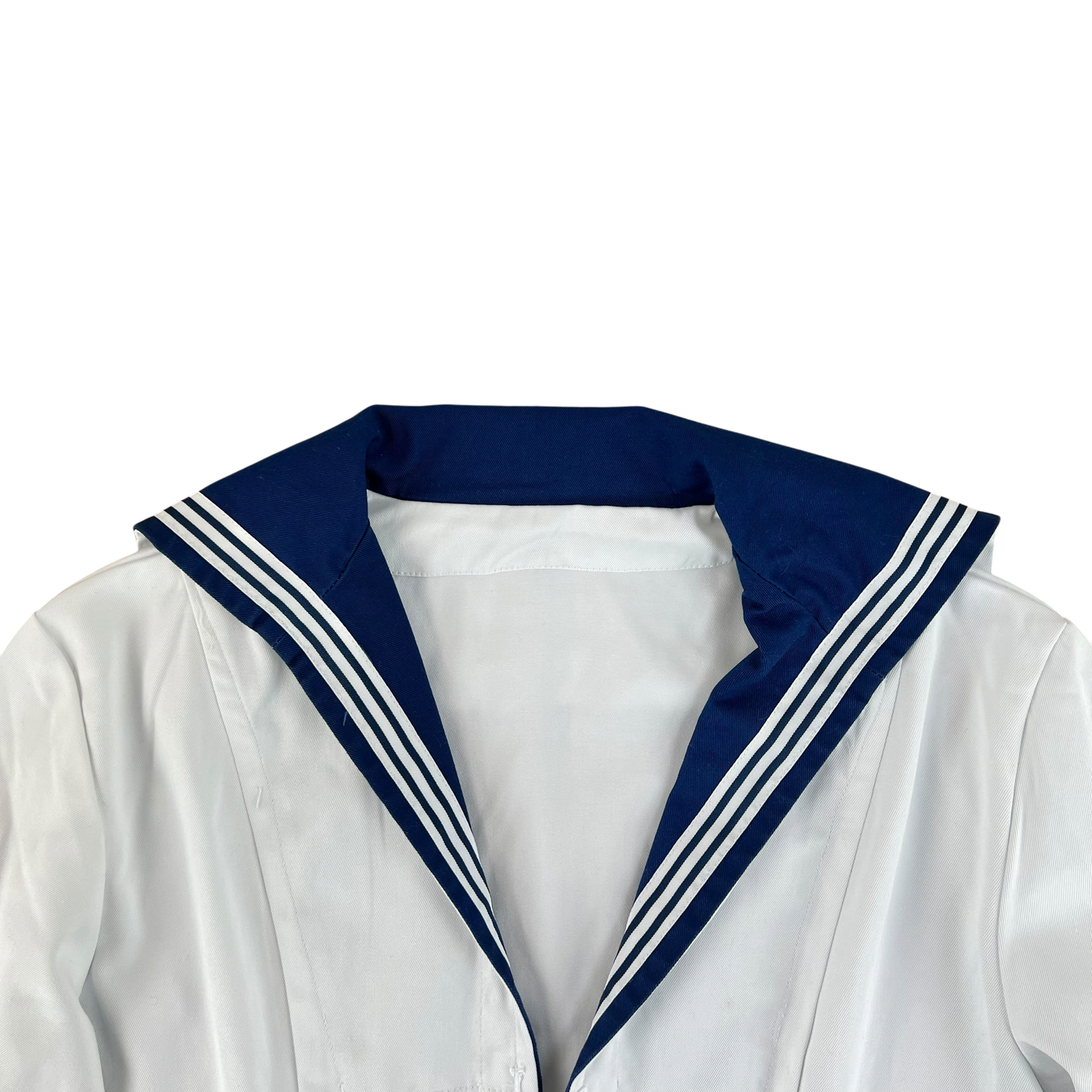 British Royal Navy Class II White Jumper Sailor's Top - Medium 170/100