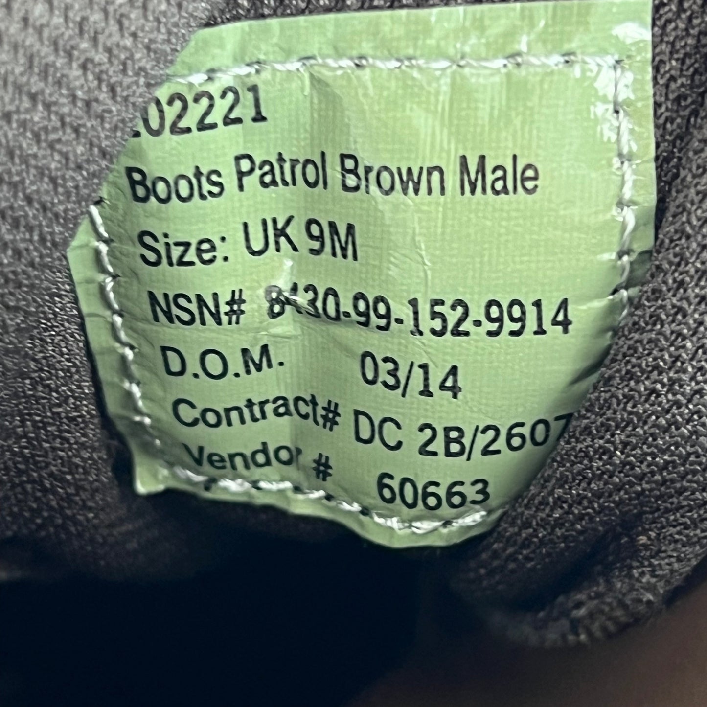 British Army Iturri Brown Desert Patrol Boots - Size 9M
