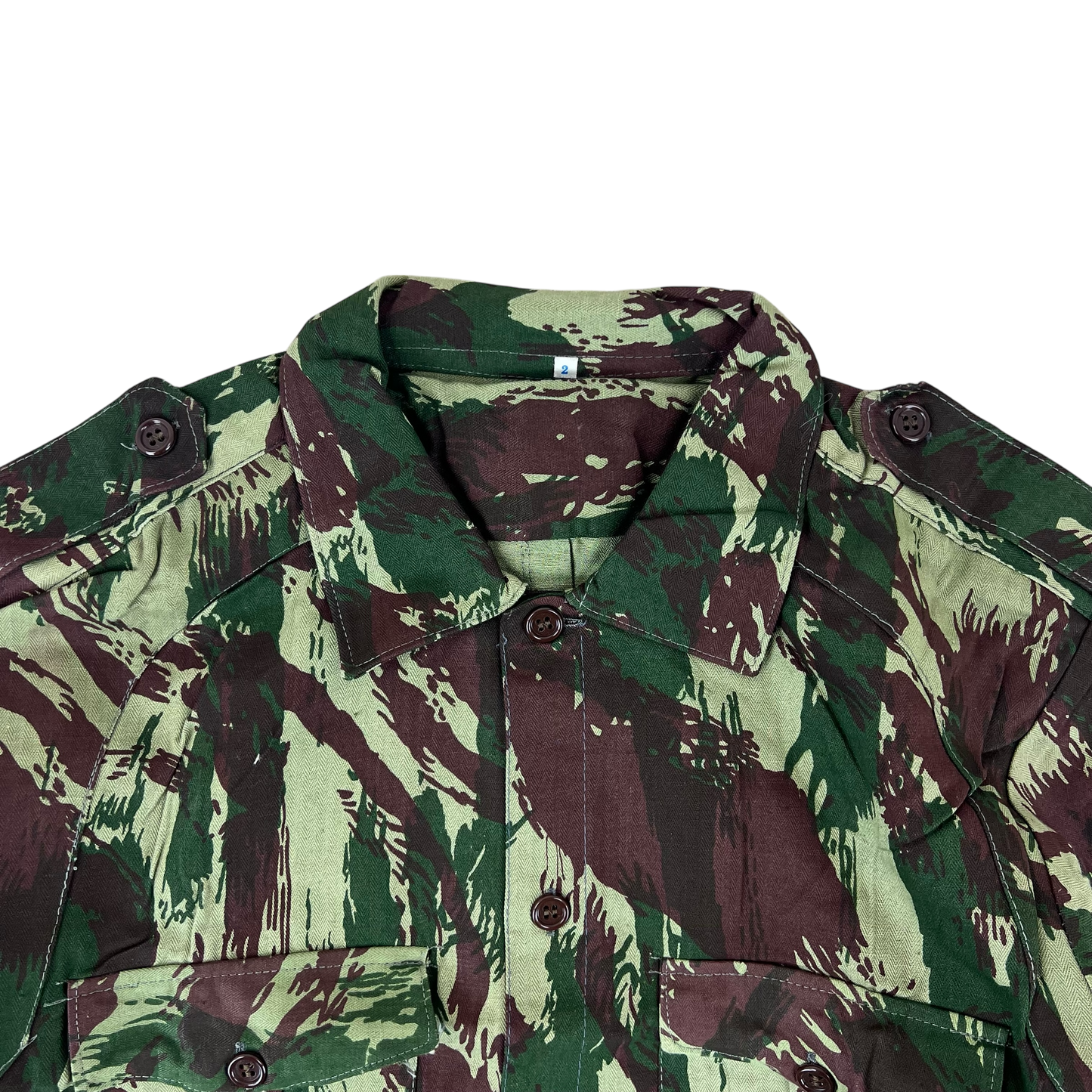 Portuguese Army M63 Lizard Camouflage Long Sleeve Shirt - Medium