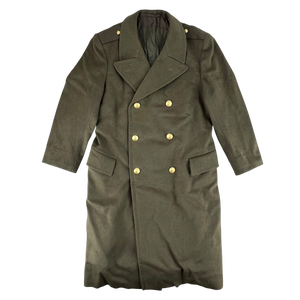 Italian Army 70s Khaki Greatcoat - Medium