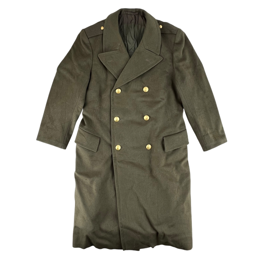 Italian Army 70s Khaki Greatcoat - Medium
