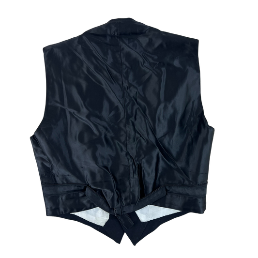 British Royal Navy Black 40s Mess Dress Waistcoat - Large