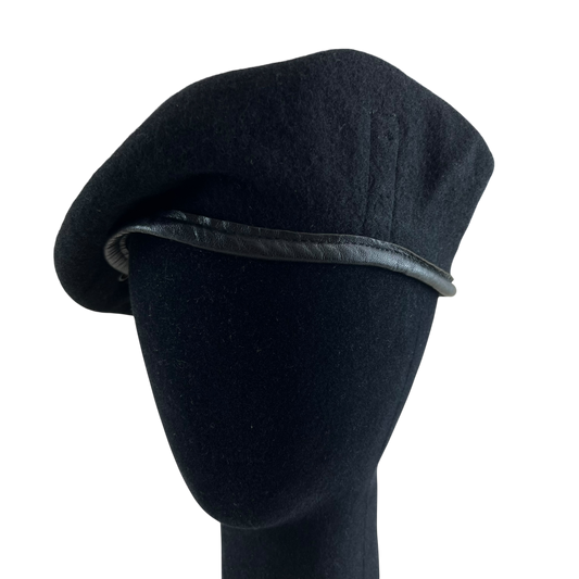 Finnish Navy M91 Black Beret - Small 56cm