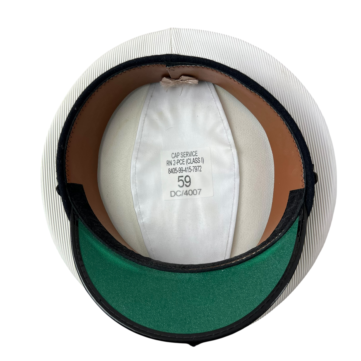 British Royal Navy Officer's Peaked Dress Cap - Large 59cm