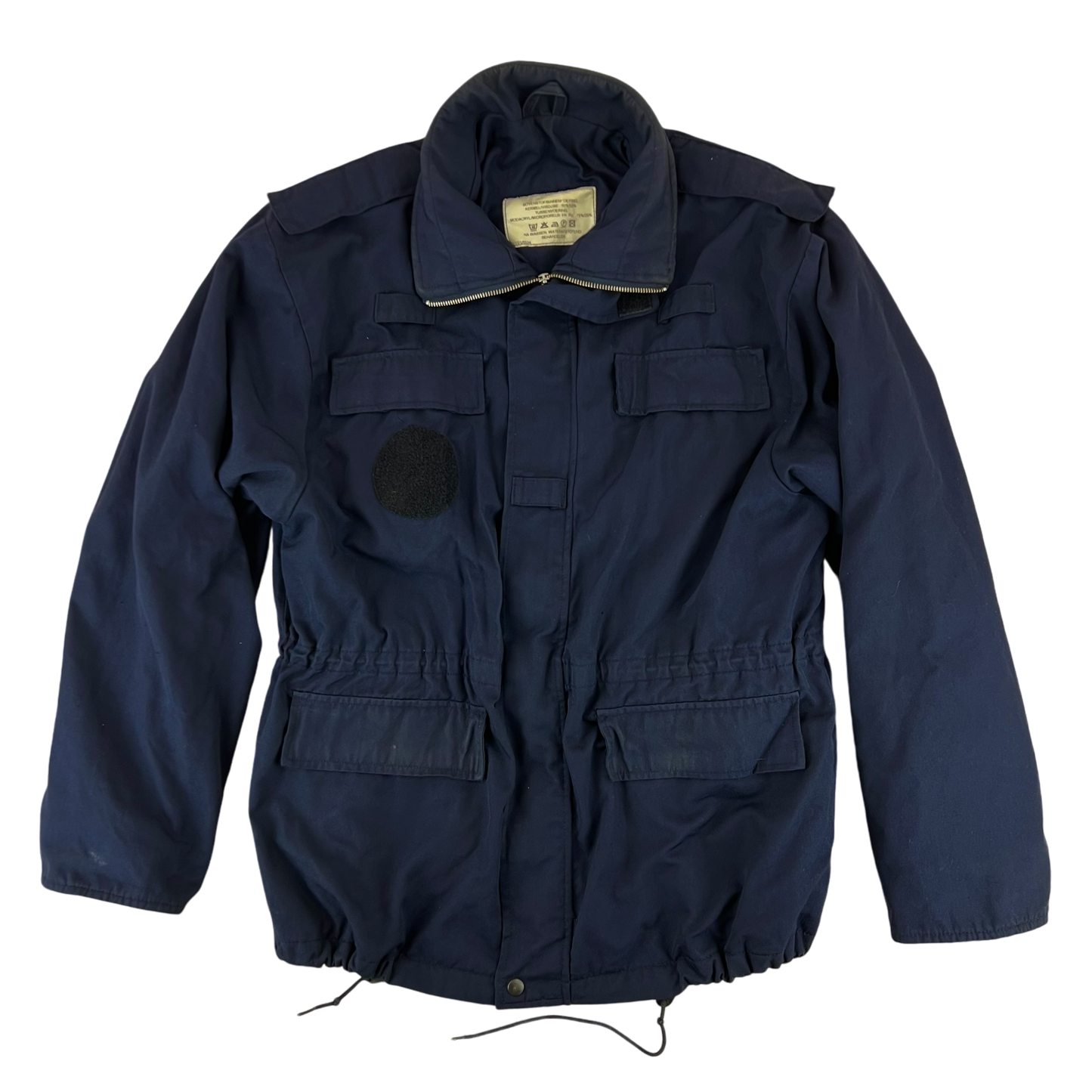 Dutch Army & Rescue Navy Blue Lined Work Jacket - Large