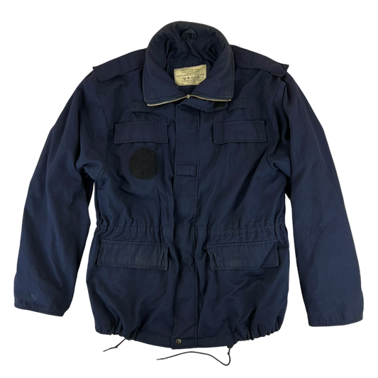 Dutch Army & Rescue Navy Blue Lined Work Jacket - Large