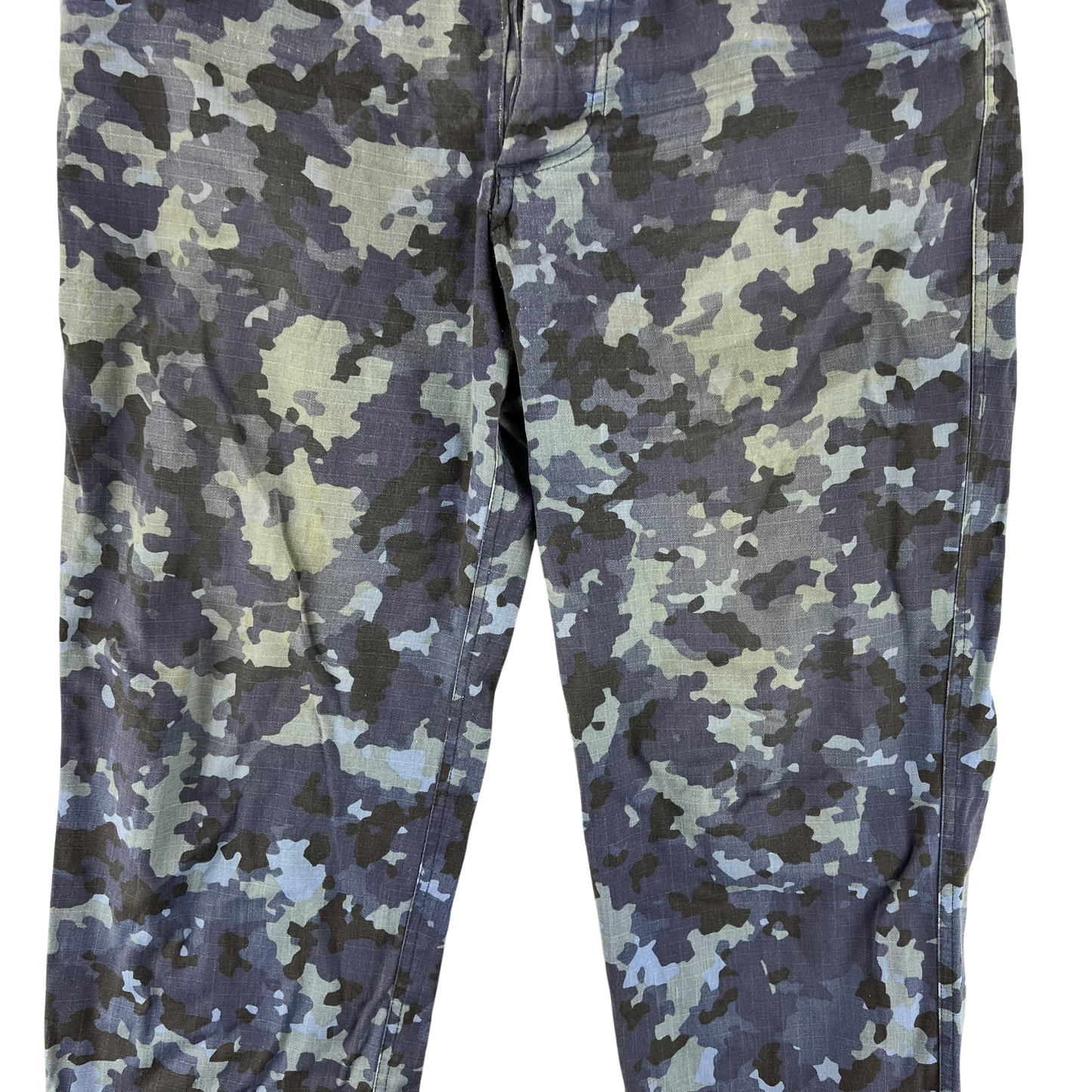 Romanian Navy M2017 Blue Camouflage Ripstop Trousers - W34 L31
