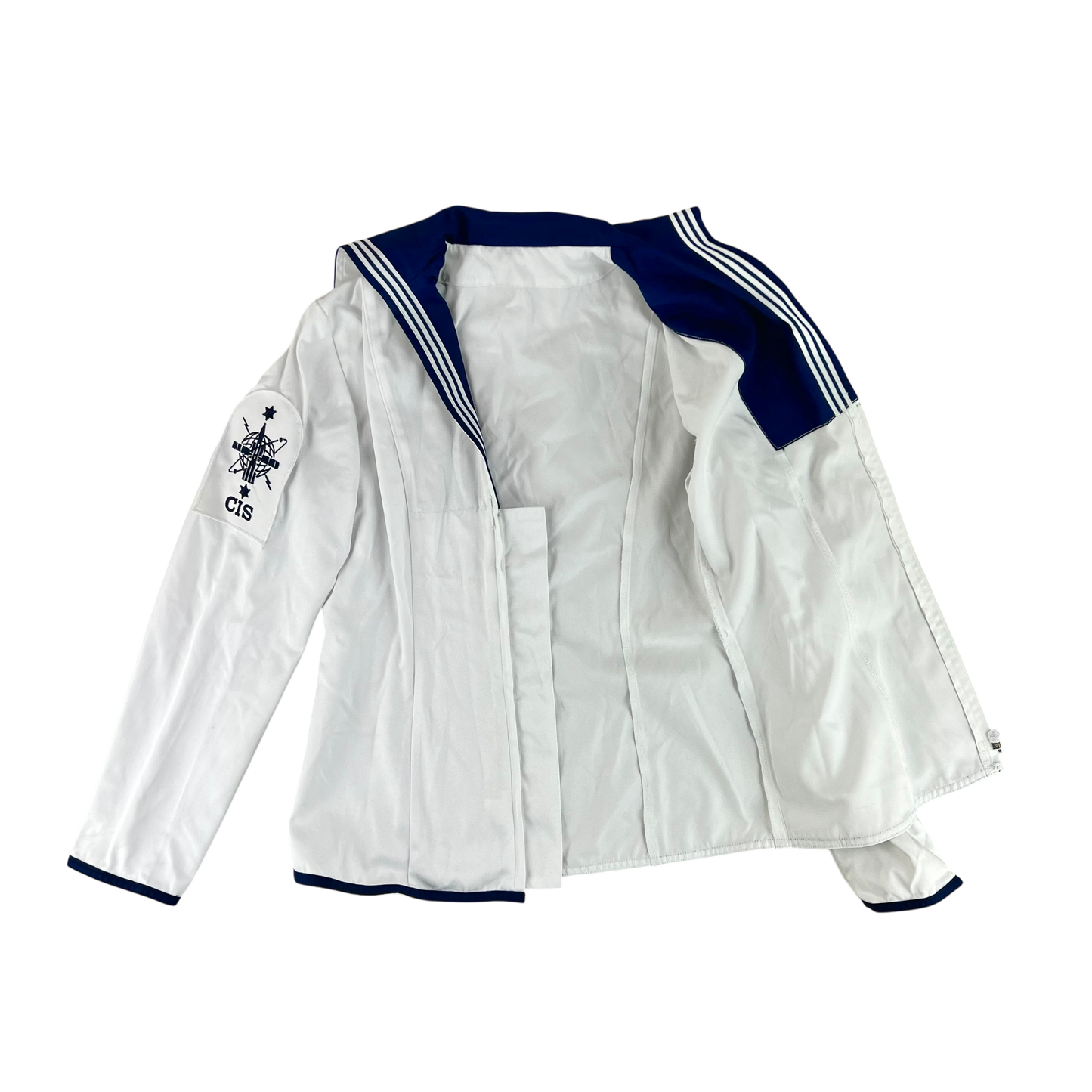 British Royal Navy Women's Class II White Jumper Sailor's Top - Small 170/88