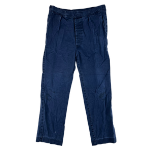 British Royal Navy Poly-Cotton Working Dress Trousers - W36 L30.5