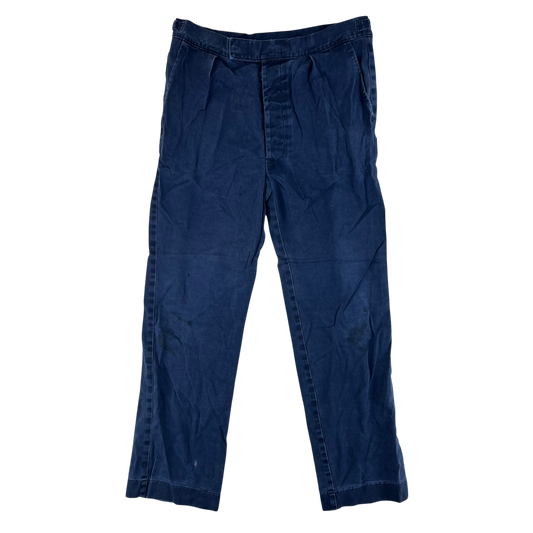 British Royal Navy Poly-Cotton Working Dress Trousers - W36 L30.5