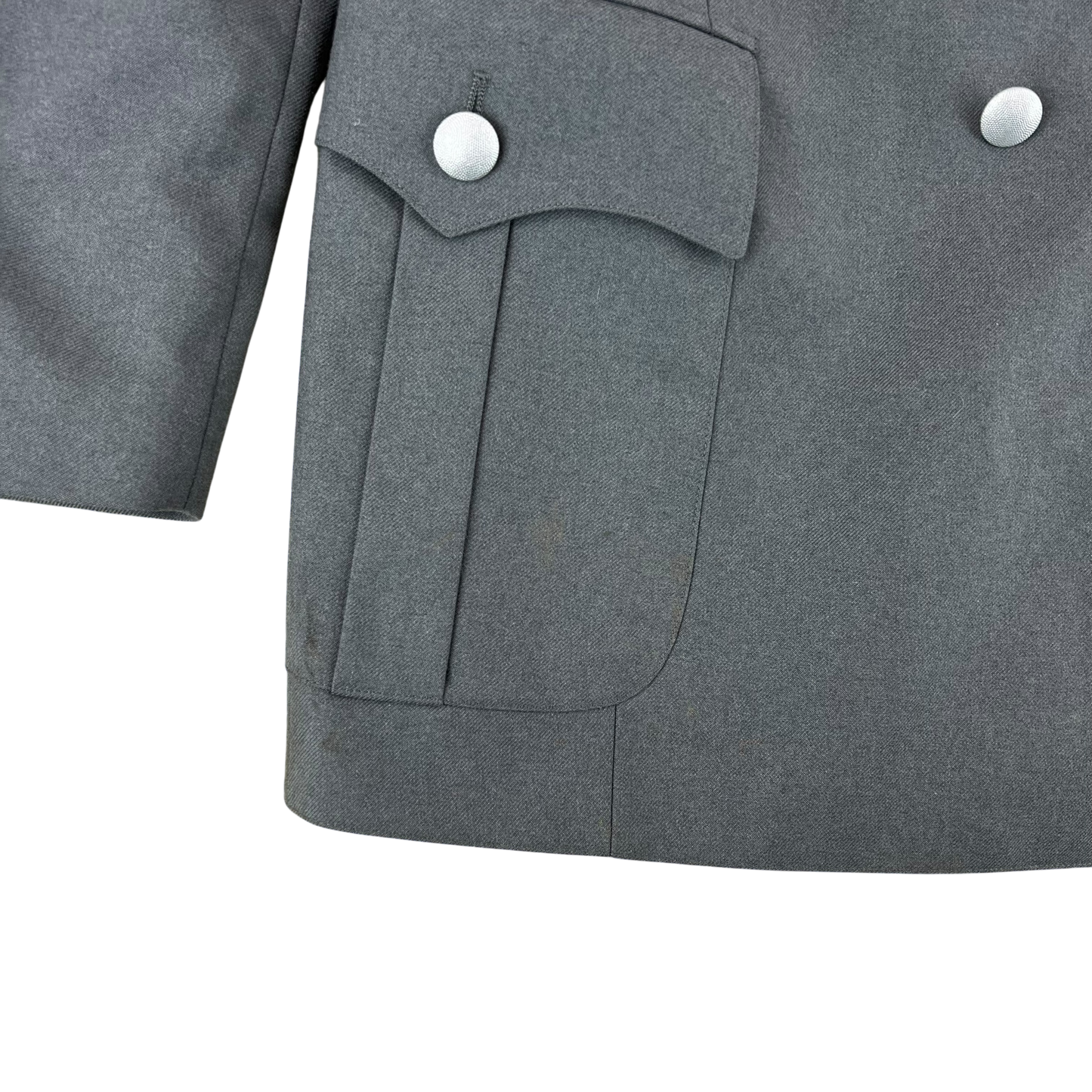 German Army Grey Dress Jacket Military Police Uniform - Medium