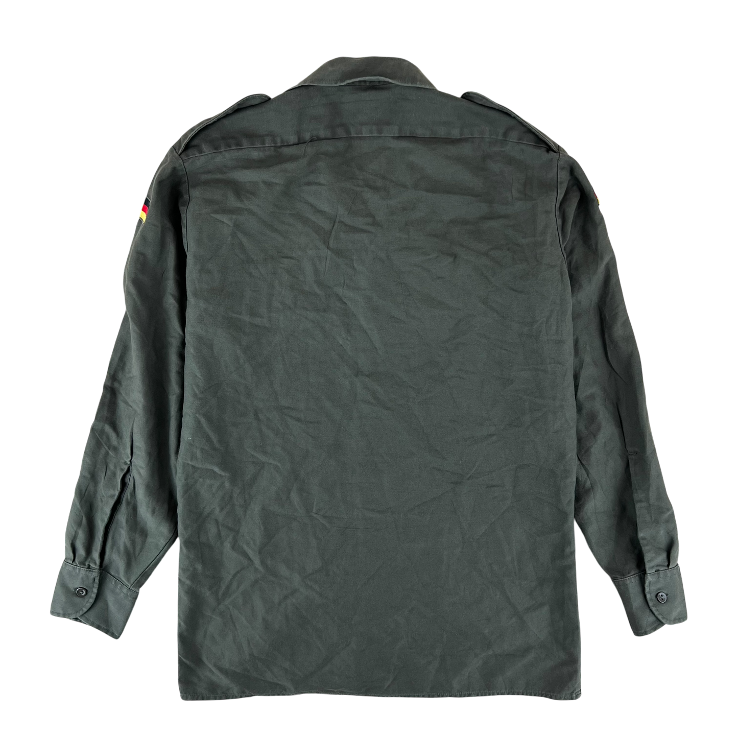 German Army Olive Green Long Sleeve Field Shirt - Medium Gr39/40