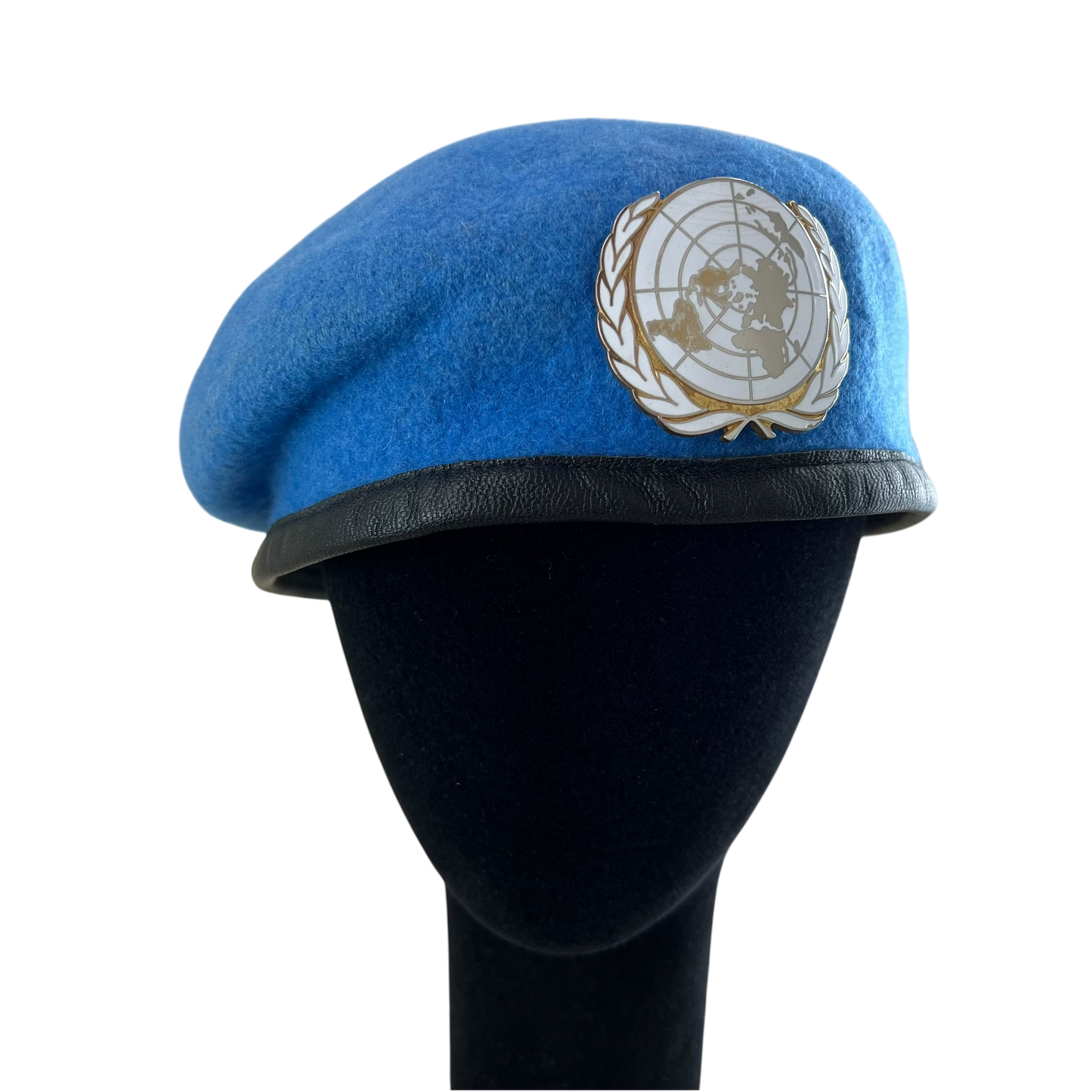 British Army UN Peacekeeper's Blue Beret w/ Badge - Large 60cm