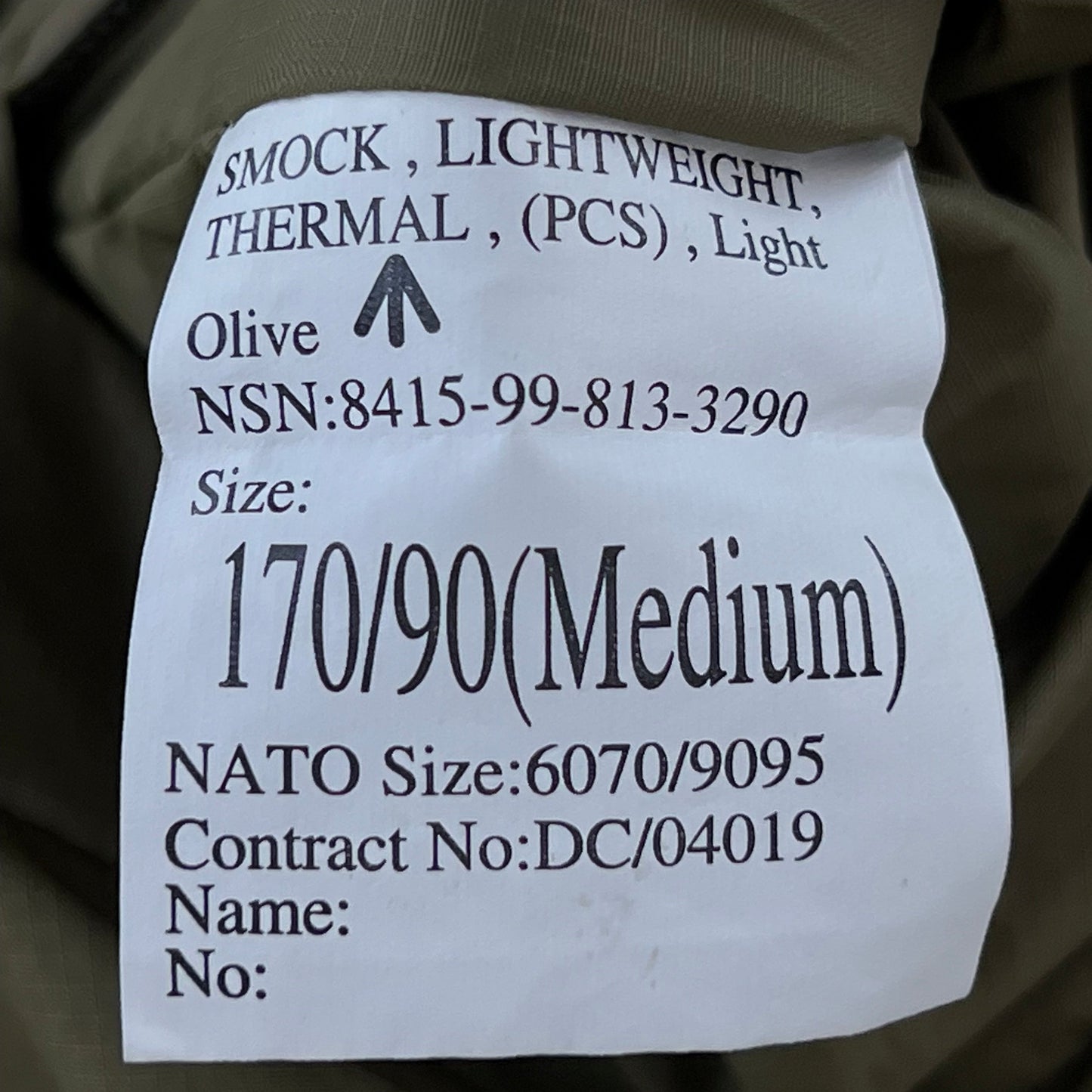 British Army Thermal Buffalo Pullover Smock - Medium