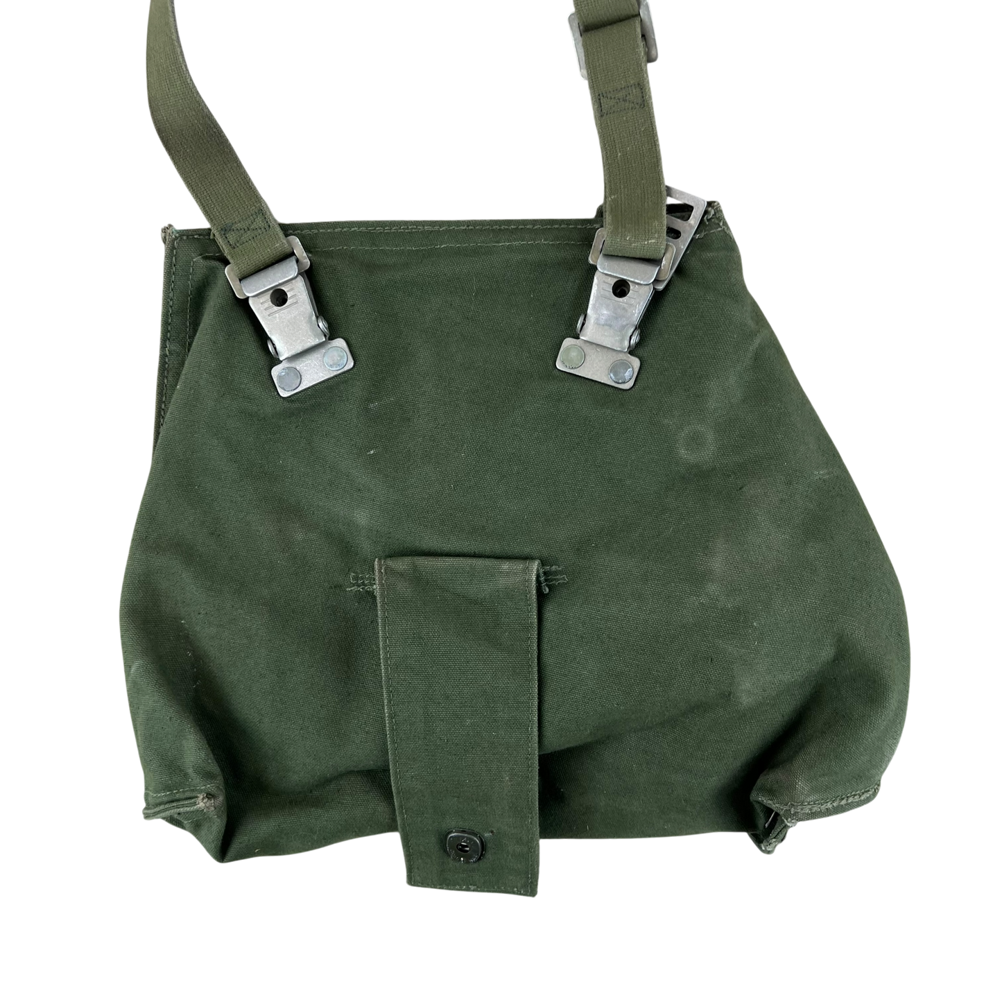 Swedish Army M51 Bag Gas Mask Haversack Olive Green Canvas