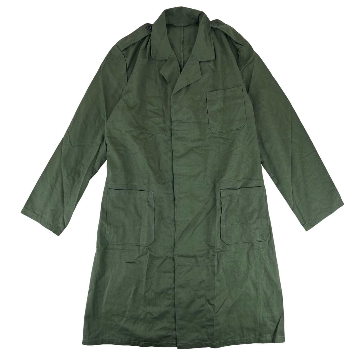 Dutch Army Olive Green Warehouse Coat / Chore Jacket - Large