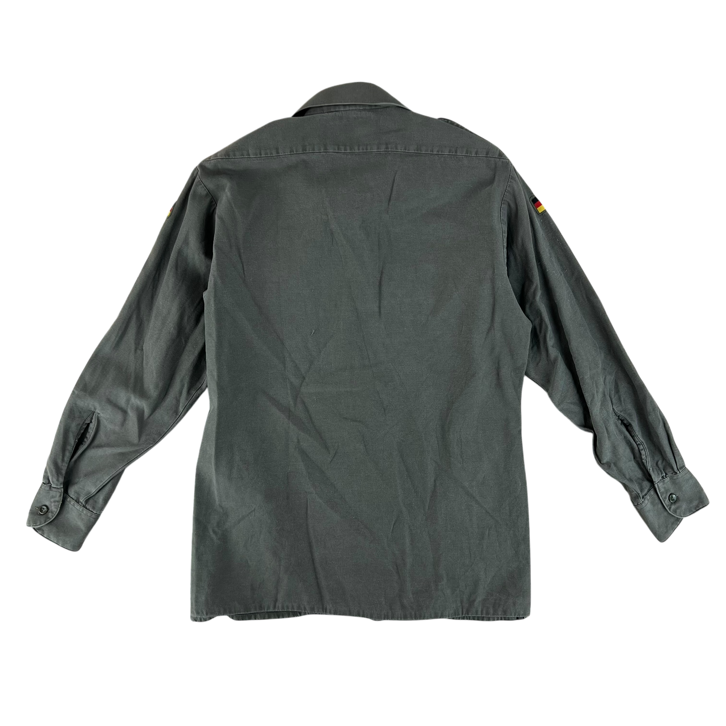 German Army Olive Green Long Sleeve Field Shirt - Medium