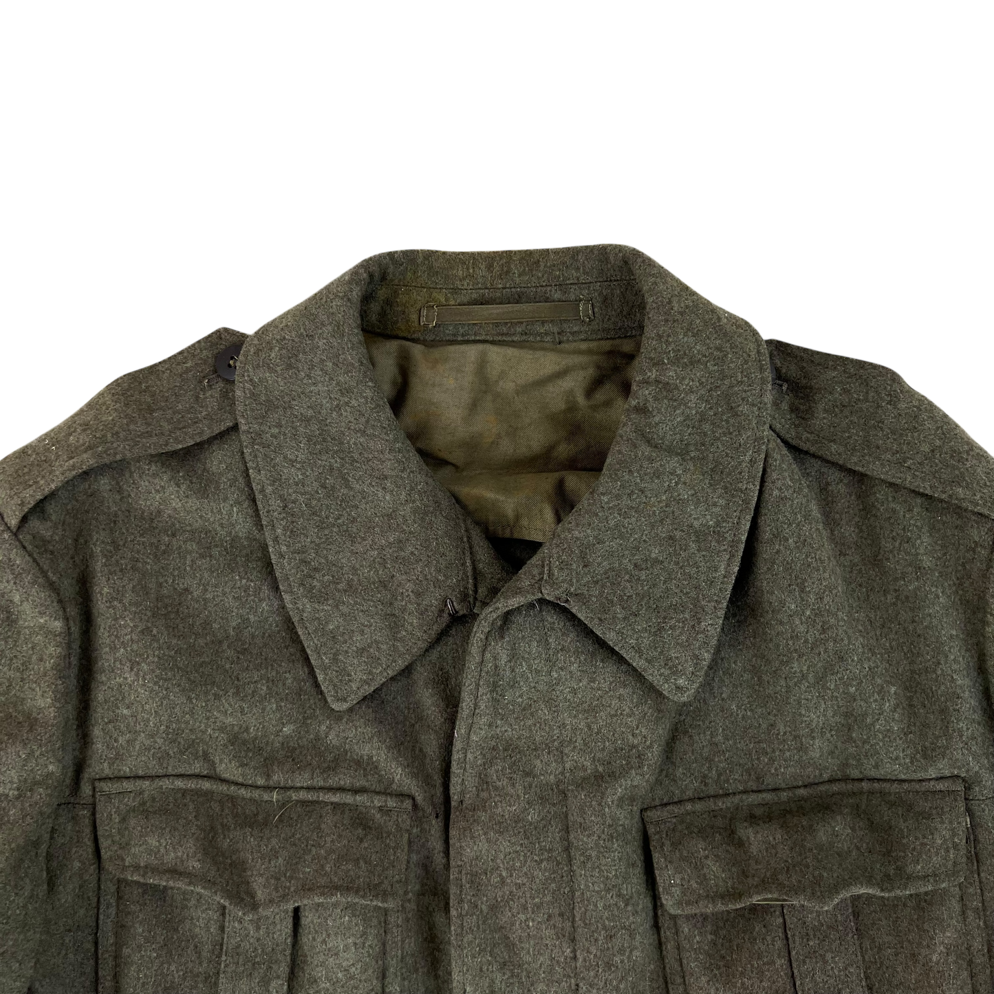 West German Army 60s Wool Field Jacket - Large