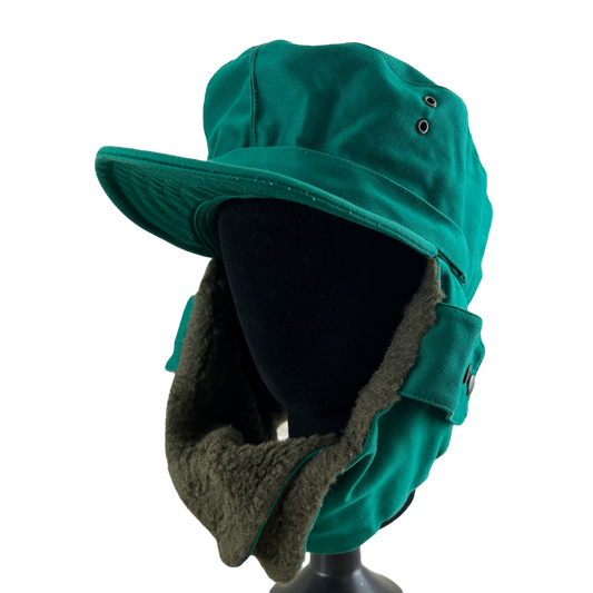 Austrian Army Green Cold Weather Winter Trapper Cap - Large 59cm