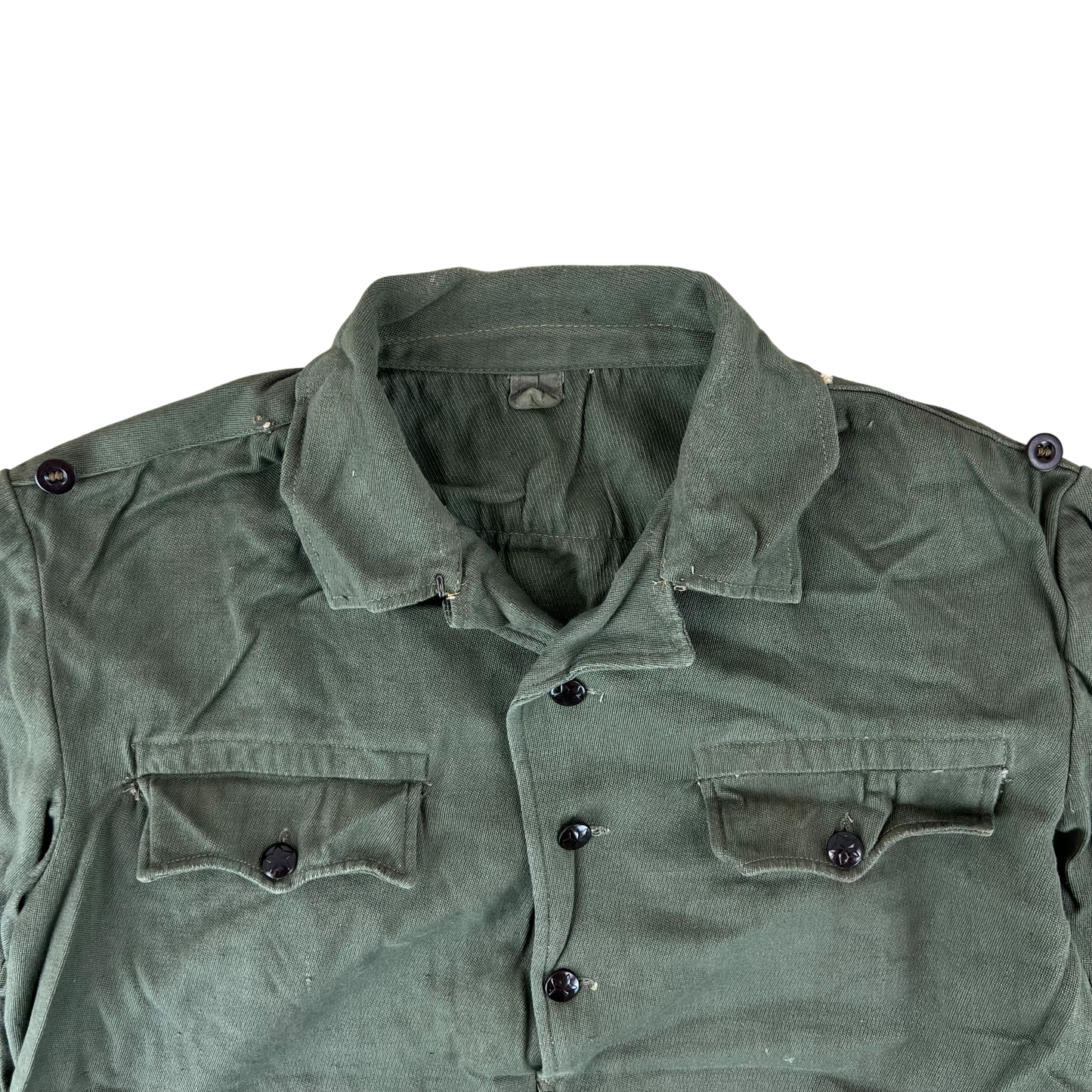 Bulgarian People's Army Olive Green Cossack Shirt - Large