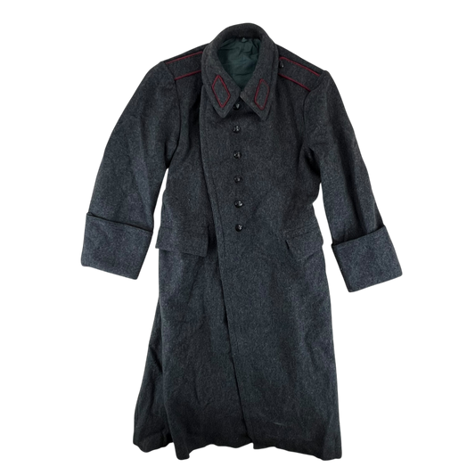 Bulgarian People's Army 80s Grey Wool Greatcoat - Medium