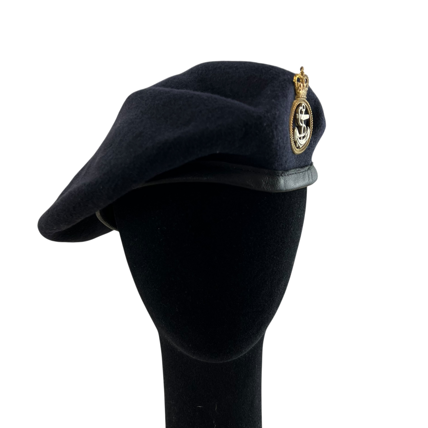 British Royal Navy Beret w/ Badge - Ratings Badge - Small 56cm