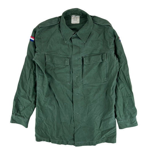 Dutch Army Field Shirt Jacket Green Long Sleeve -