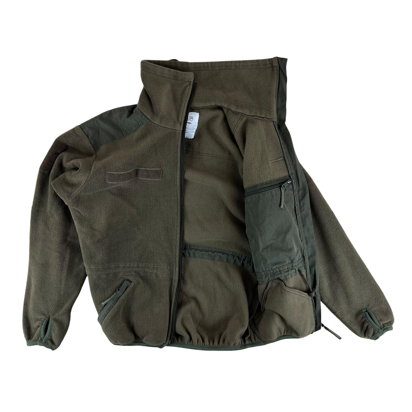 Austrian Army Olive Fleece Cardigan - Medium 96-100 III/IV