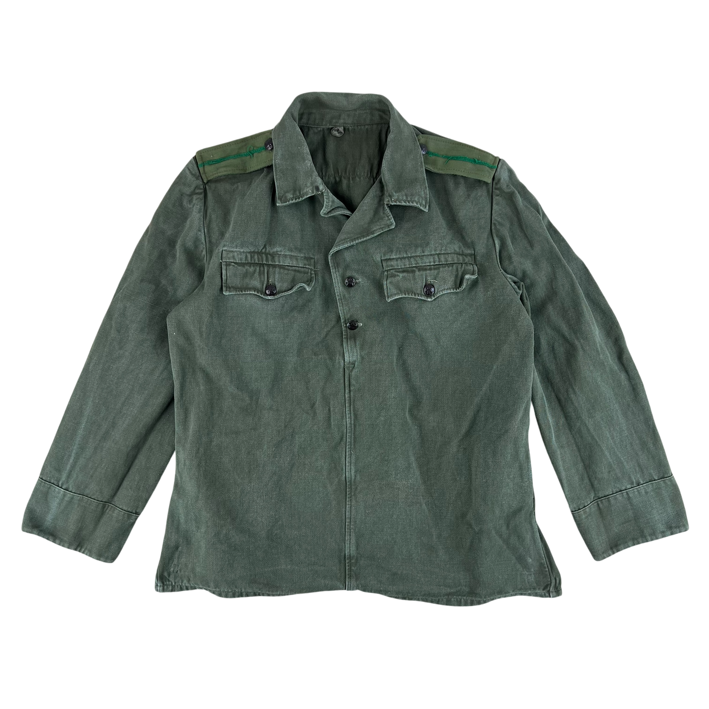 Bulgarian People's Army Olive Green Cossack Shirt - Medium