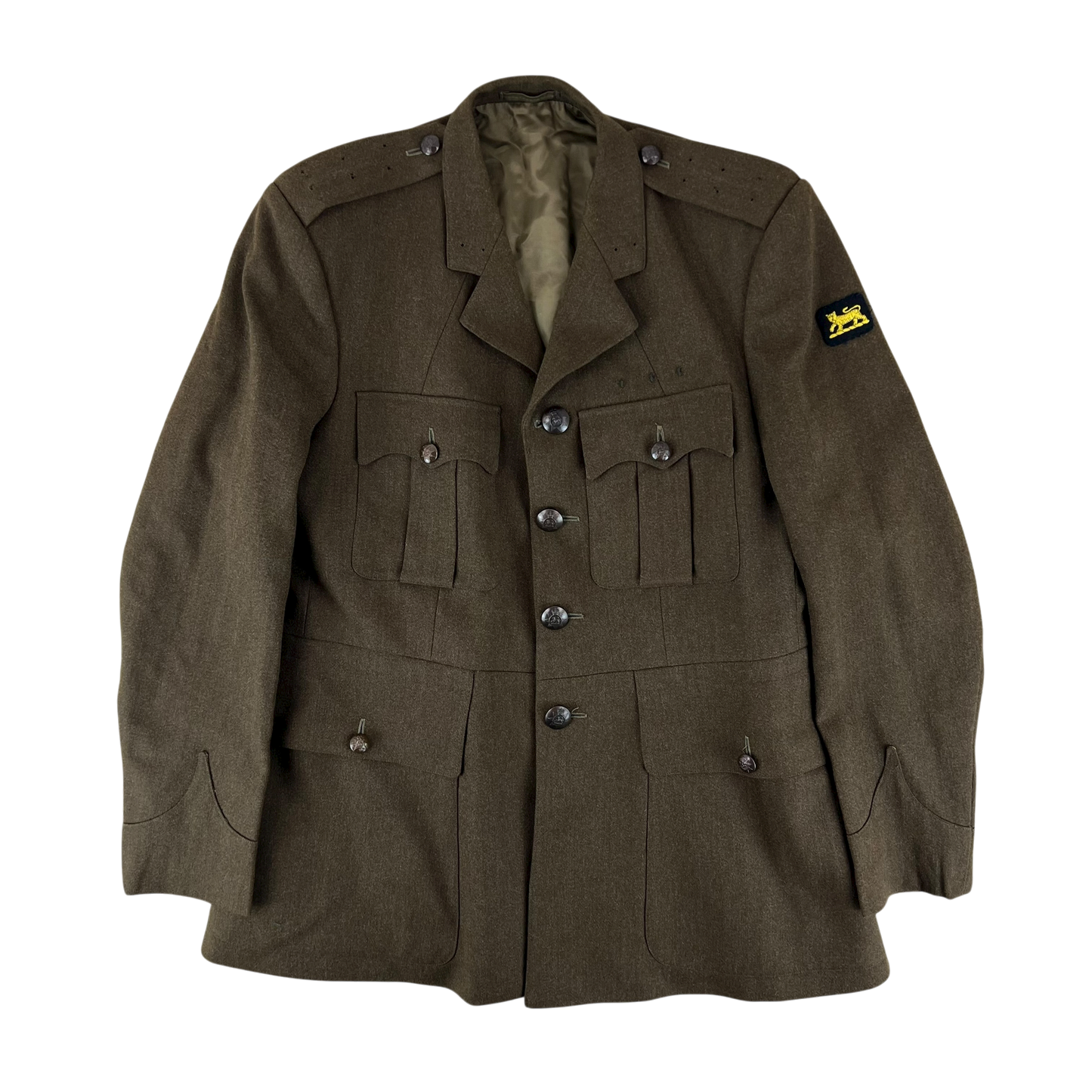 British Army Old Pattern No. 2 Olive Brown Dress Jacket - PWRR - Large