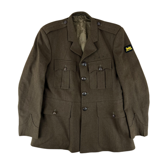 British Army Old Pattern No. 2 Olive Brown Dress Jacket - PWRR - Large