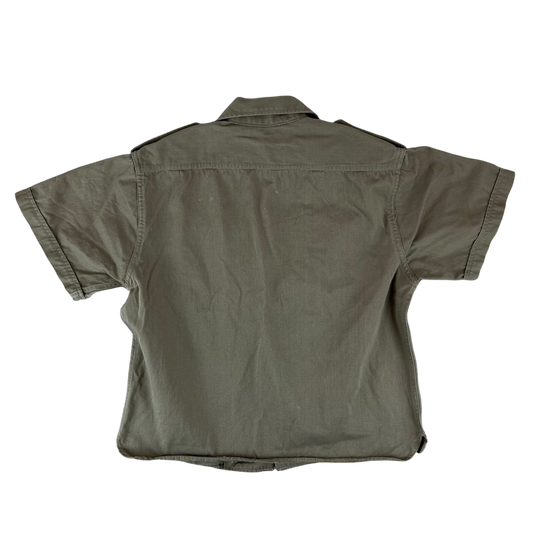 Greek Army M65 Khaki Shirt Short Sleeve - Medium