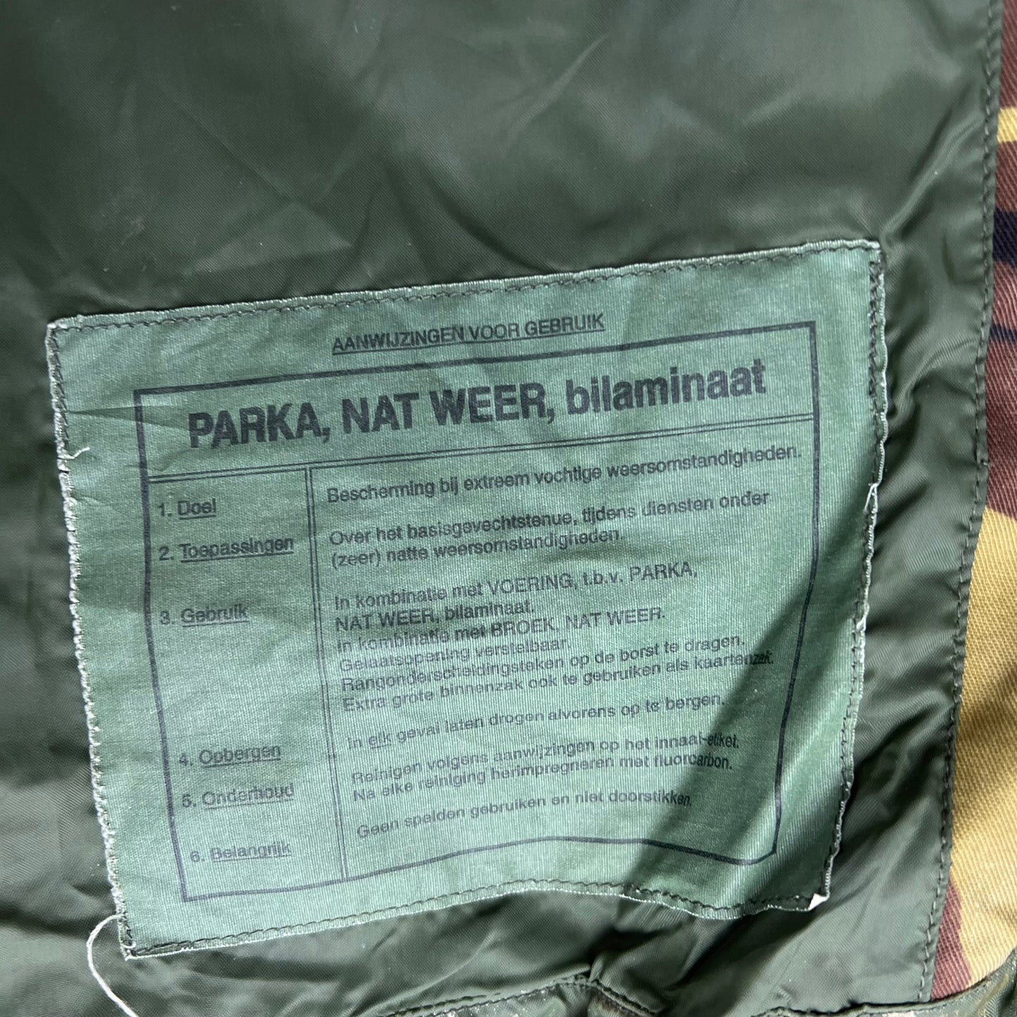 Dutch Army M93 DPM Woodland Camouflage MVP Parka - Large