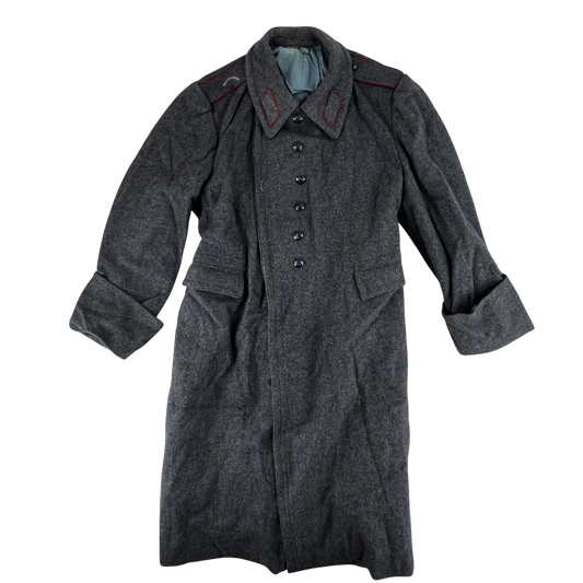 Bulgarian People's Army 70s Grey Wool Greatcoat - Medium