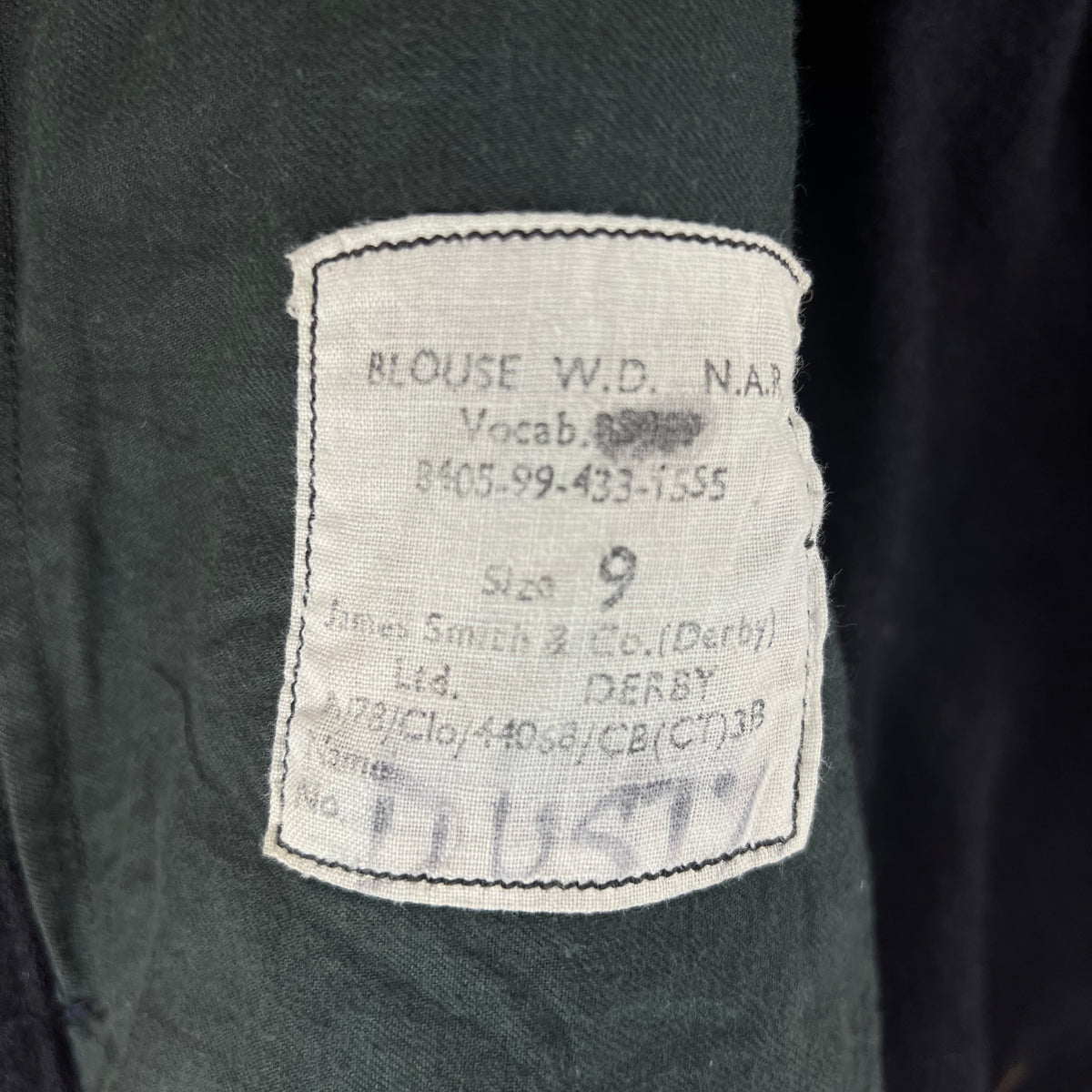 British Royal Navy 60s Ike Battledress WD RAR Blouse Jacket - Large