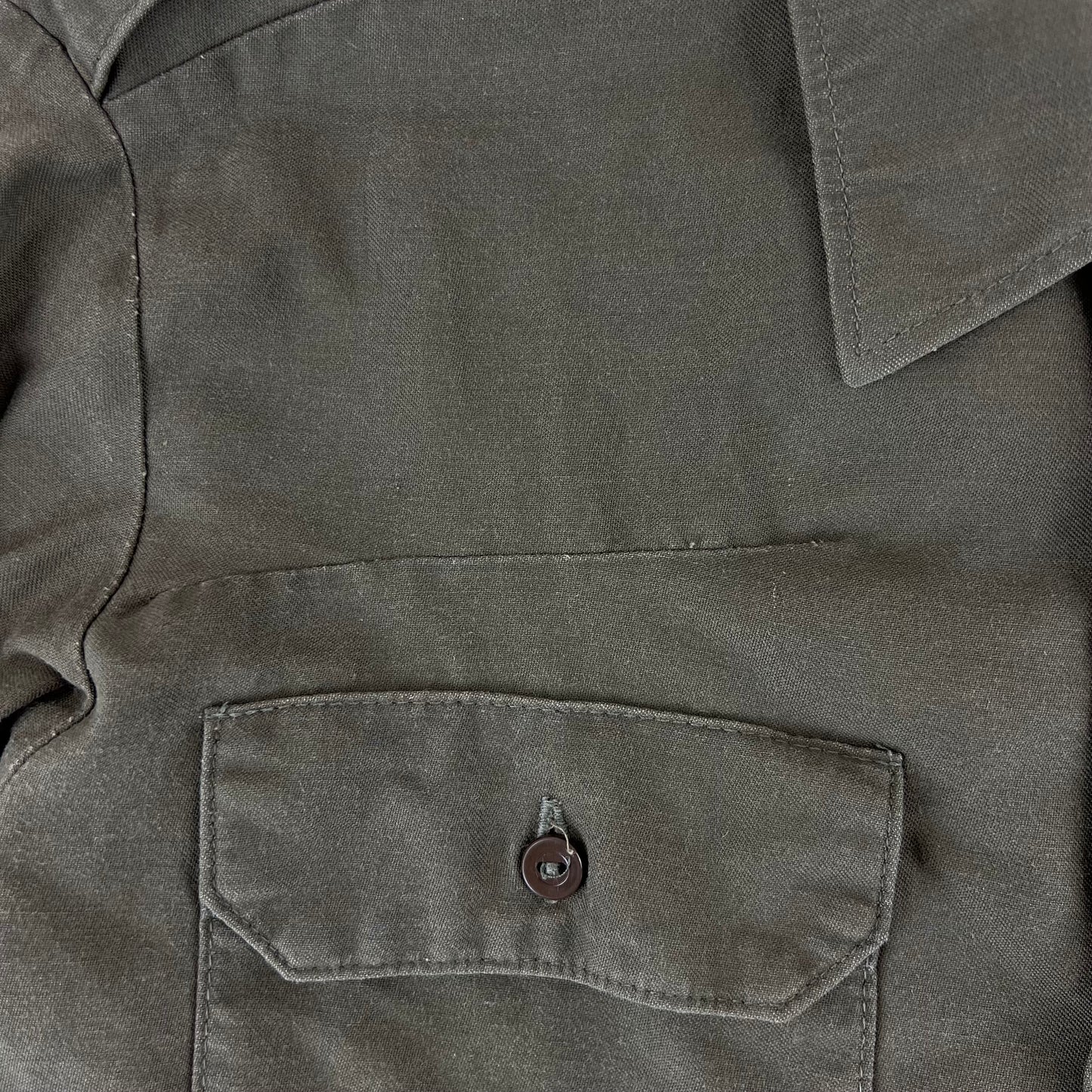 German Army Olive Green Long Sleeve Field Shirt - Medium Gr39/40
